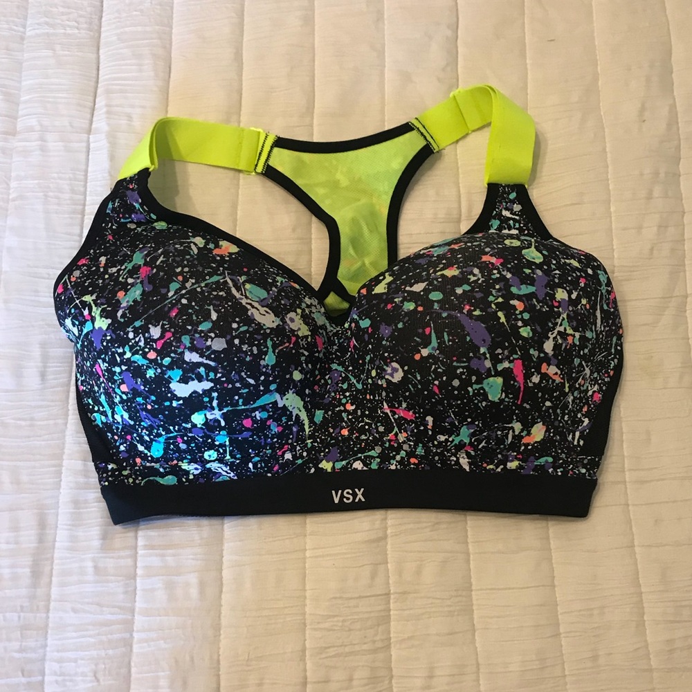 VSX Paint Splatter Sport Bra 32DDD